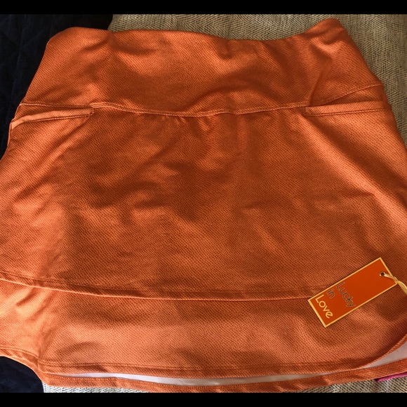 lucky in love golf skort